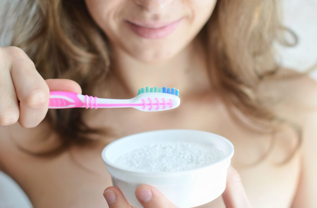 1. Brush with Baking Soda Occasionally