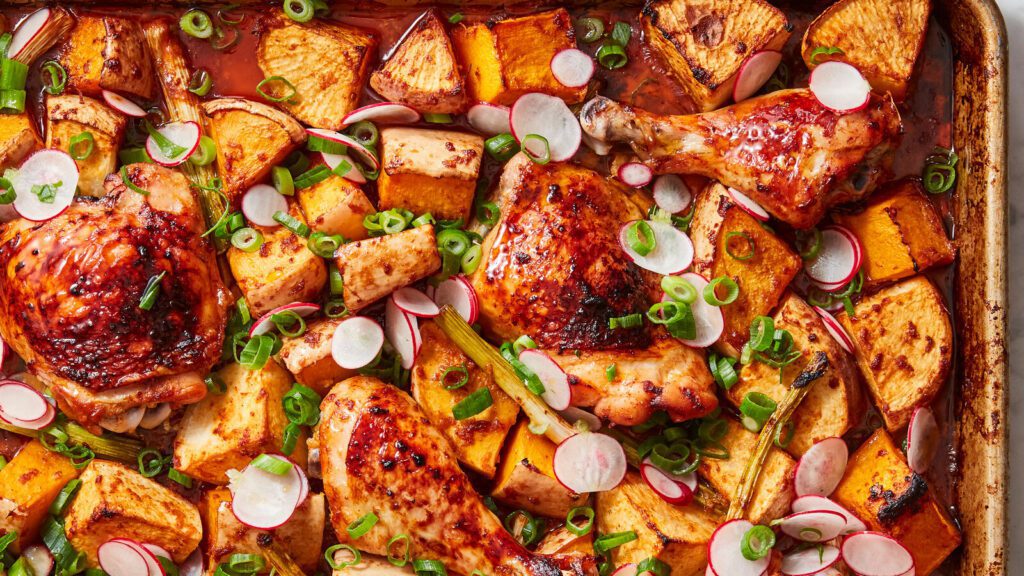 Baked Chicken with Roasted Vegetables