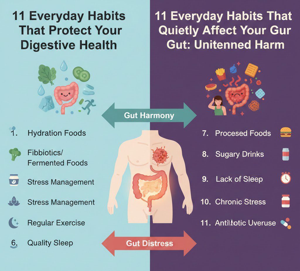 11 Everyday Habits That Quietly Affect Your Gut: Protect Your Digestive Health