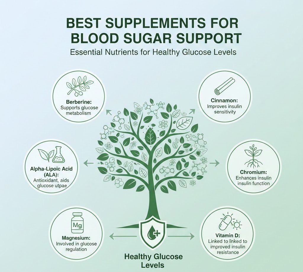 Best Supplements for Blood Sugar Support: Essential Nutrients for Healthy Glucose Levels