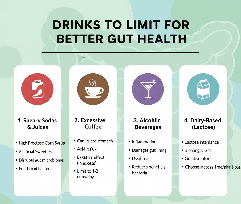 Drinks to Limit for Better Gut Health