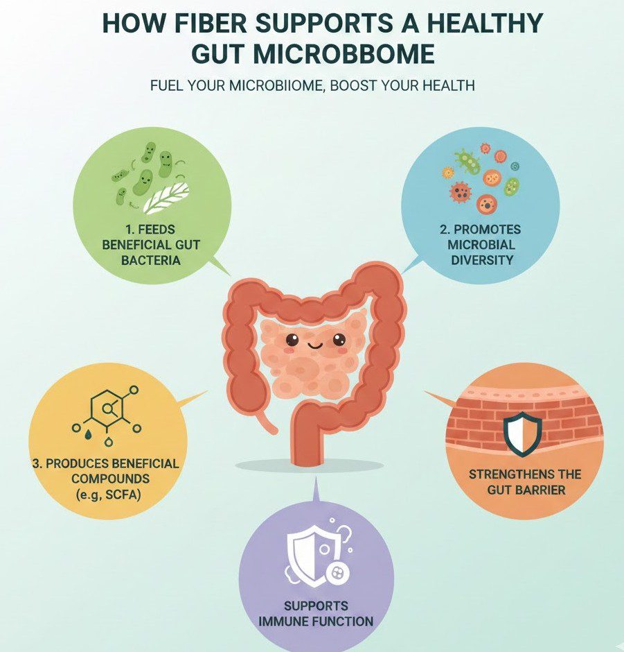 How Fiber Supports a Healthy Gut Microbiome