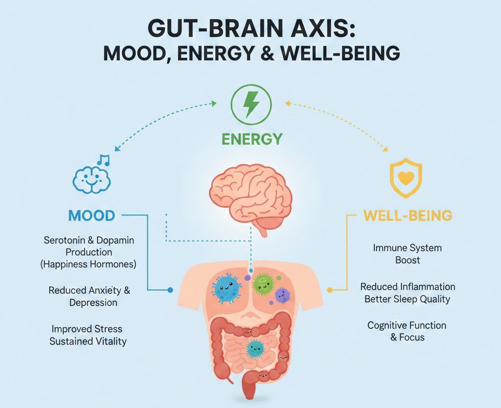 How Your Gut Affects Mood, Energy & Well-Being