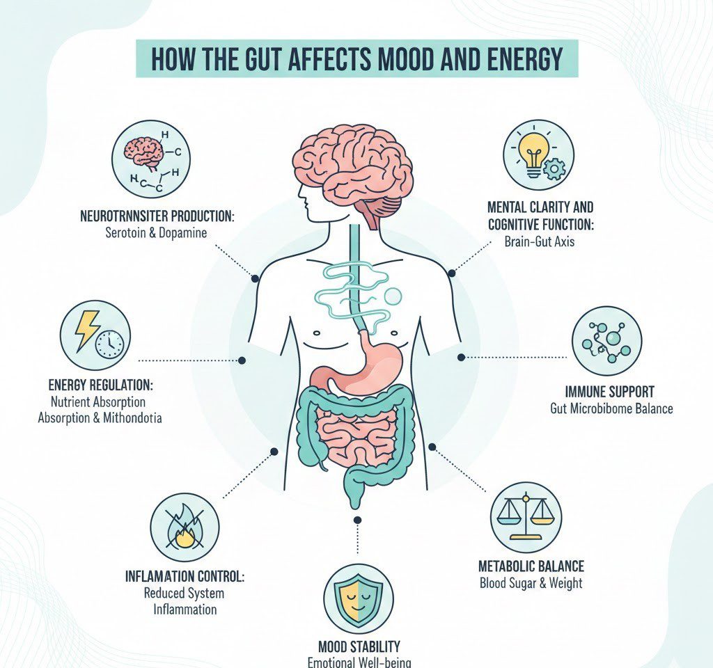 How Your Gut Affects Mood and Energy Levels