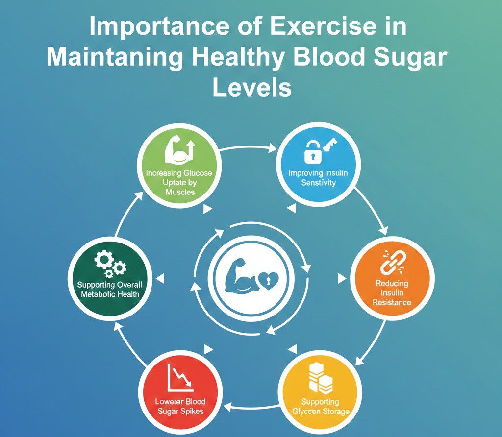 Importance of Exercise in Maintaining Healthy Blood Sugar Levels