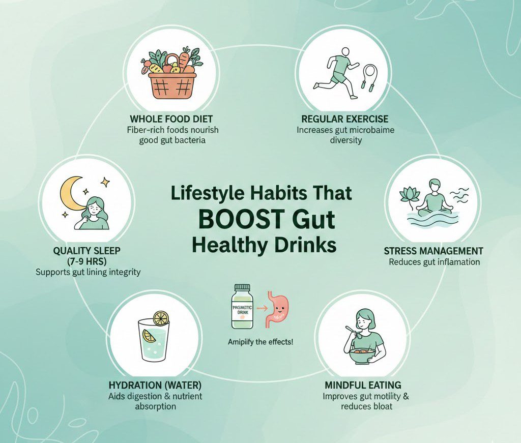 Lifestyle Habits That Enhance the Benefits of Gut Healthy Drinks