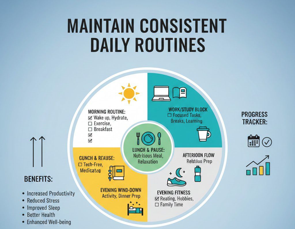 Maintain Consistent Daily Routines