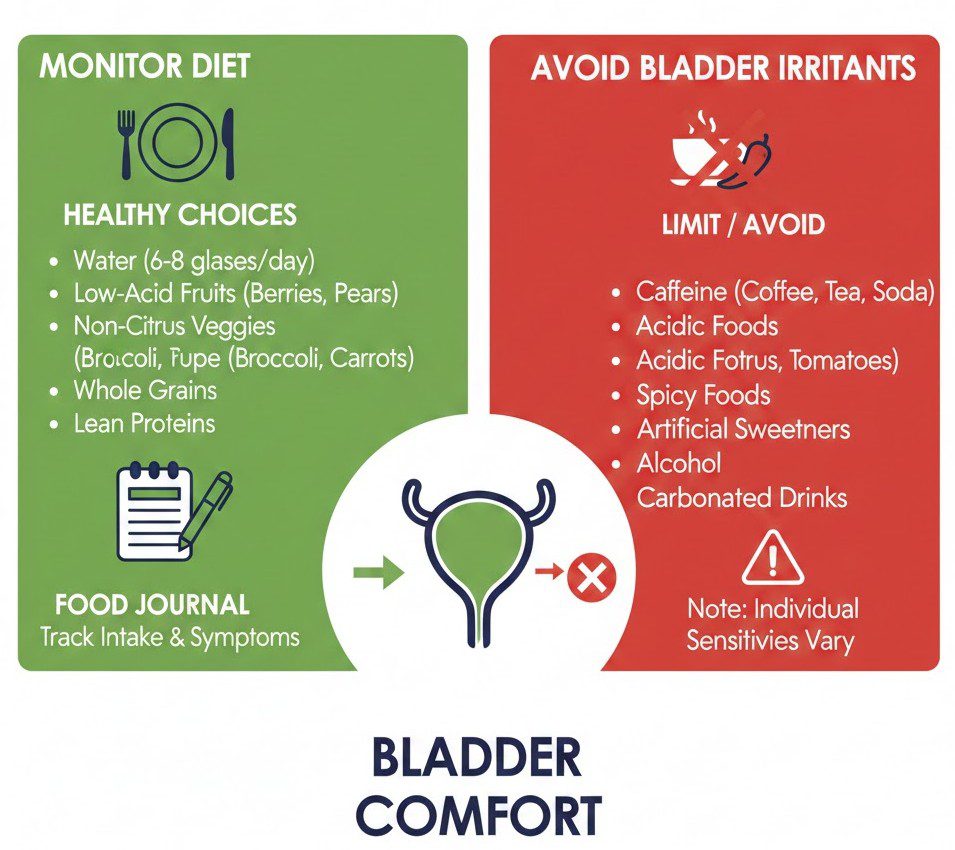 Monitor Diet and Avoid Bladder Irritants
