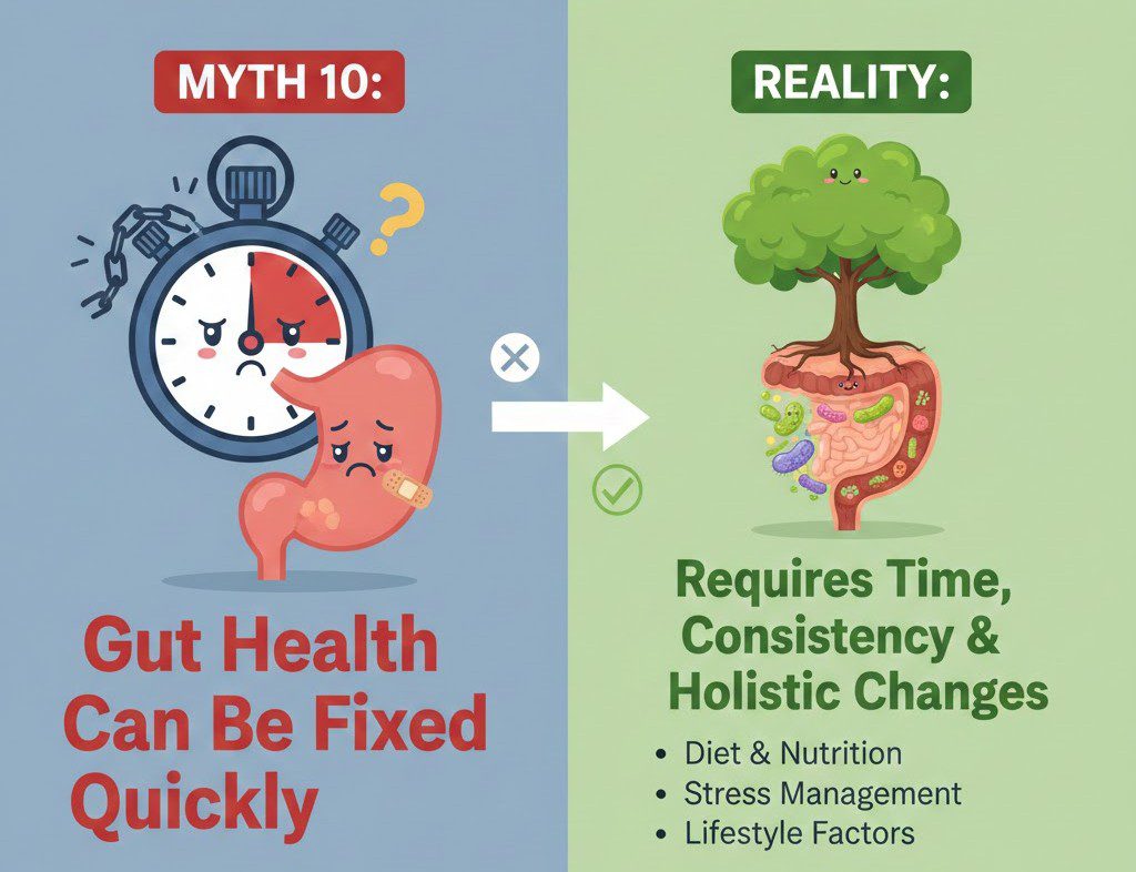 Myth 10: Gut Health Can Be Fixed Quickly