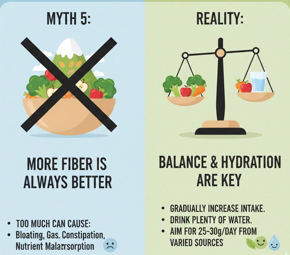 Myth 5: More Fiber Is Always Better