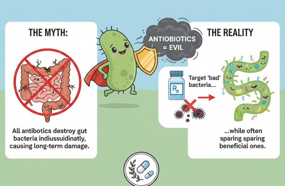 Myth 9: Antibiotics Are Always Bad for Gut Health