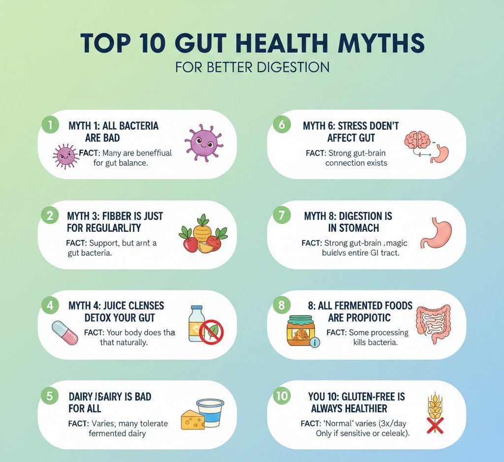 Top 10 Gut Health Myths Debunked for Better Digestion
