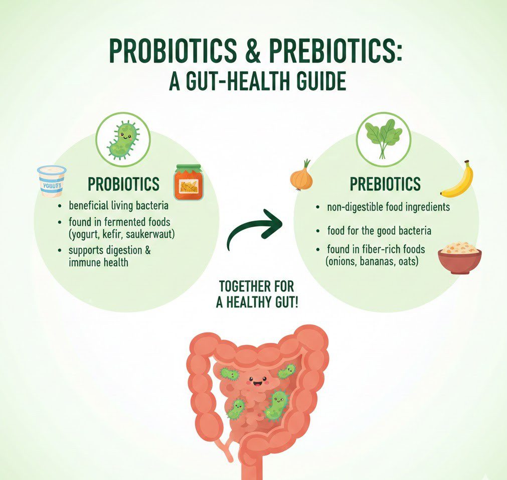 What Are Probiotics and Prebiotics?